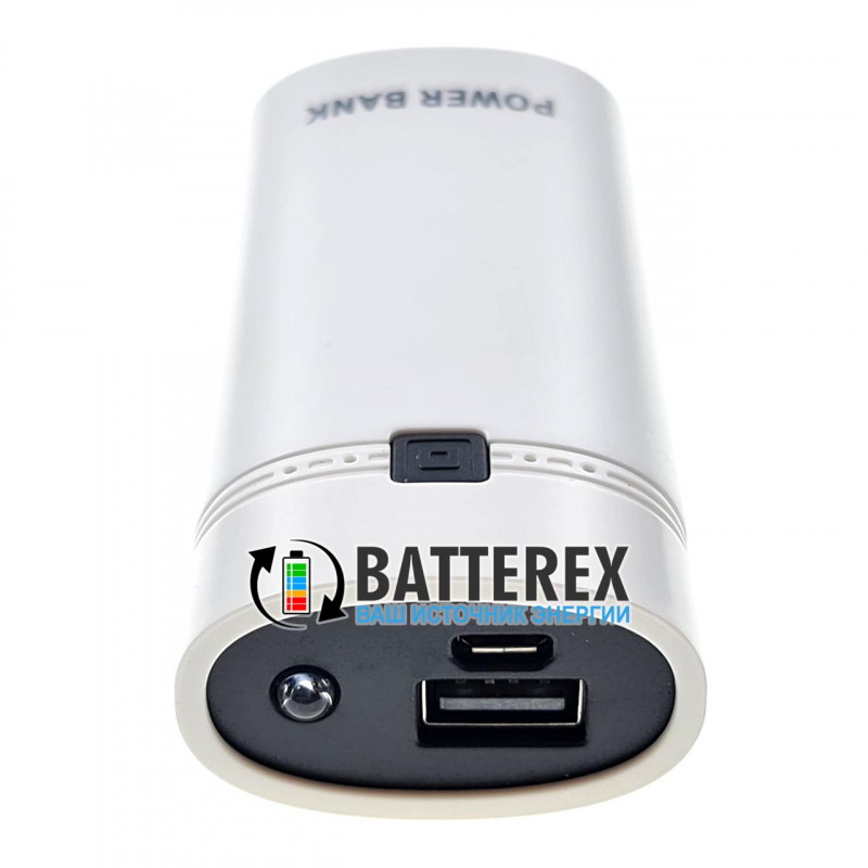 HQ-Tech PowerBank HY-708 - повербанк на 2 аккумулятора 18650 с фонариком - цвет белый HQ-Tech PowerBank HY-708 - повербанк на 2 аккумулятора 18650 с фонариком - цвет белый