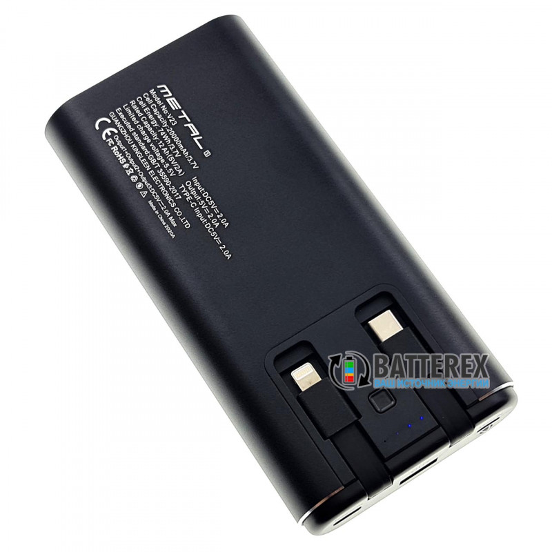 Повербанк PXZ V23 20000mah чёрный