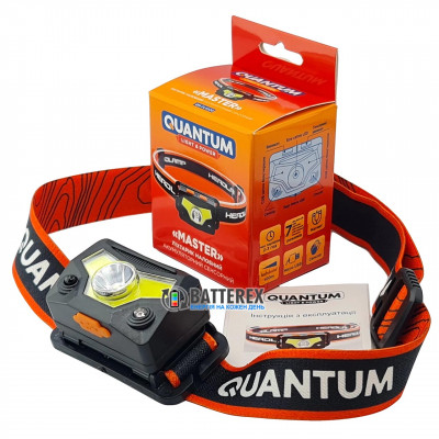 Quantum Master QM-FL4020 - фонарь кемпинговый + налобный 300lm с сенсорным режимом - белый и красный свет - встроенный аккумулятор и зарядка от micro-USB