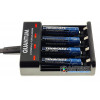 Зарядное устройство Quantum QM-BC3040 + 4 аккумулятора AAA Li-ion Tenavolts 1110mWh 1.5V
