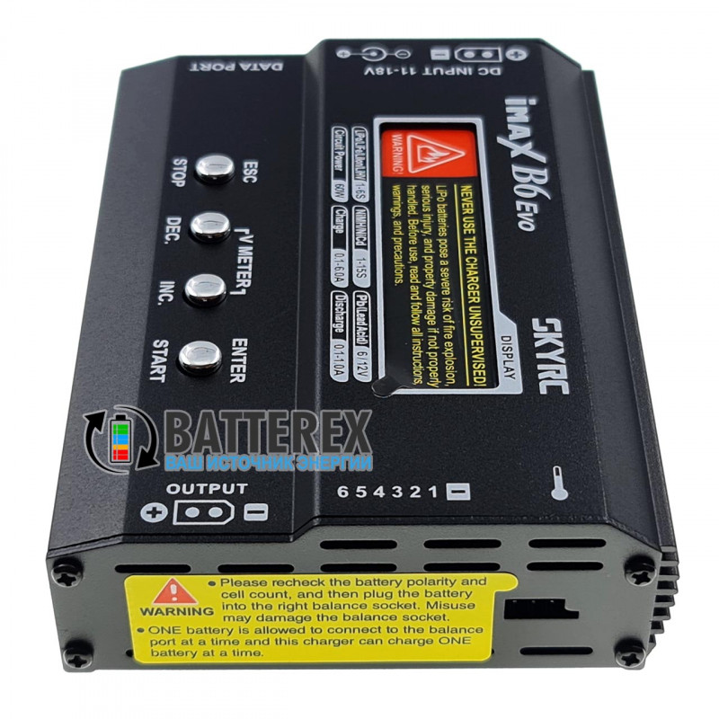 Балансировочное зарядное устройство SkyRC iMAX B6 Evo 60W 6A без блока питания Балансировочное зарядное устройство SkyRC iMAX B6 Evo 60W 6A без блока питания