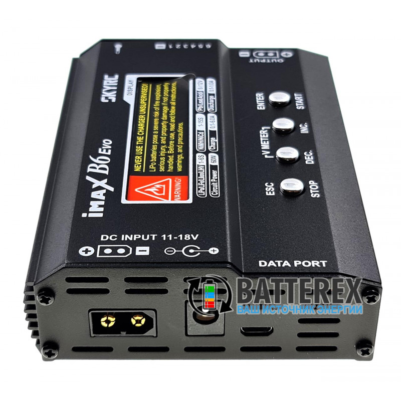 Балансировочное зарядное устройство SkyRC iMAX B6 Evo 60W 6A без блока питания Балансировочное зарядное устройство SkyRC iMAX B6 Evo 60W 6A без блока питания