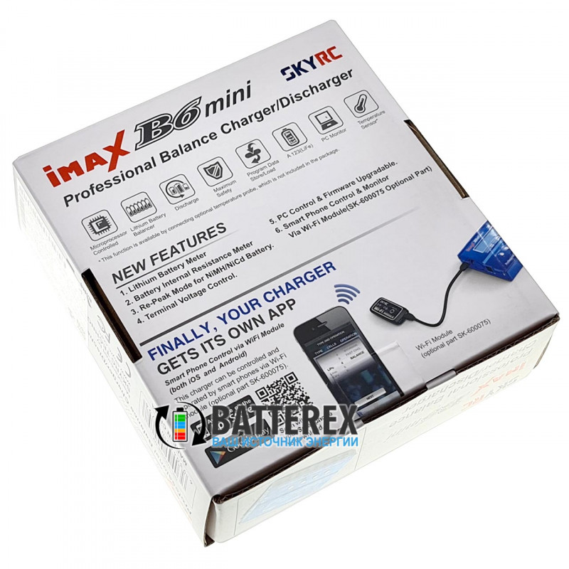 Балансировочное зарядное устройство SkyRC iMAX B6 Mini 60W 6A без блока питания Балансировочное зарядное устройство SkyRC iMAX B6 Mini 60W 6A без блока питания