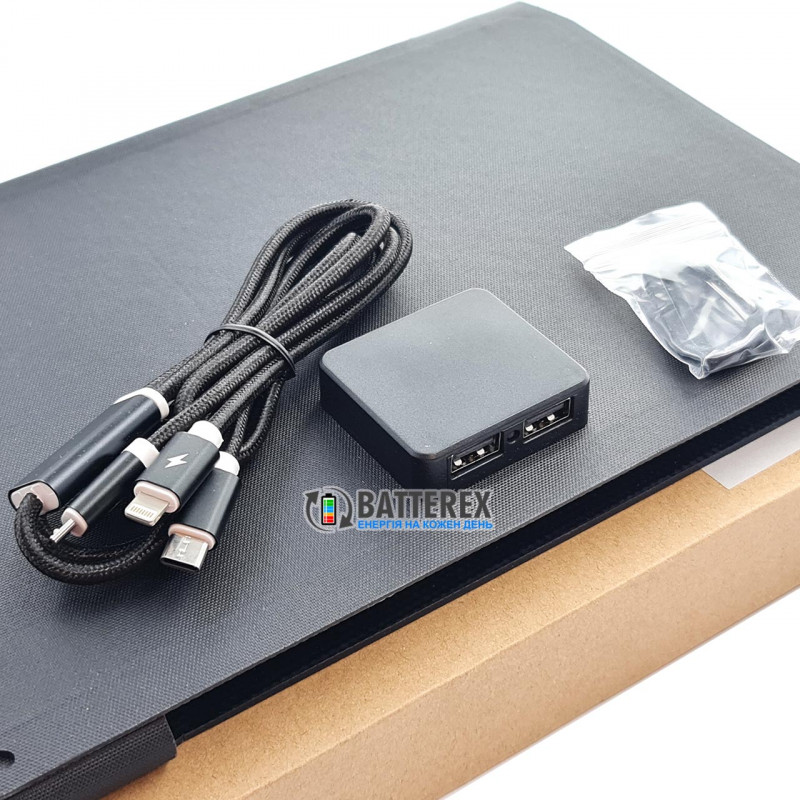 Солнечная батарея Soshine Soshine 20W Solar Panel на 2 порта USB 5V 2.1A