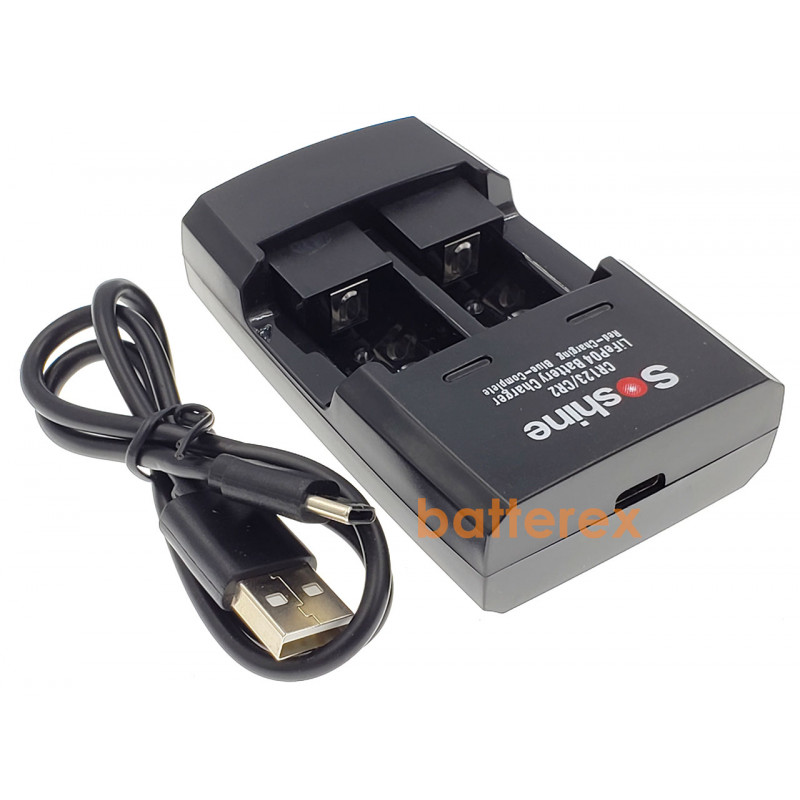 Soshine S5 (Fe) - USB зарядное устройство для LiFePO4 аккумуляторов CR123/CR2 Soshine S5 (Fe) - USB зарядное устройство для LiFePO4 аккумуляторов CR123/CR2