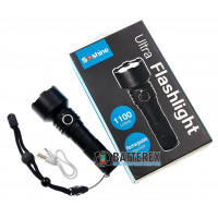 Фонарь Soshine TC15 USB - 3 режима яркости, алюминиевый корпус, 1100 люмен, USB-зарядка, защита от воды IPX-6