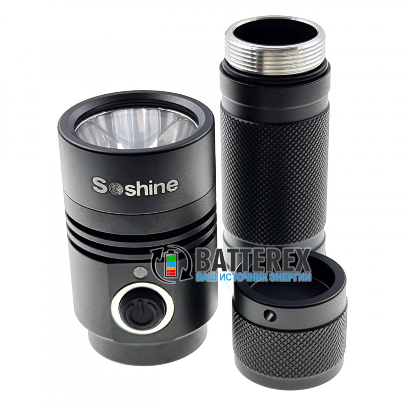 Фонарь Soshine TC14 USB (3 режима яркости, алюминиевый корпус, 1100 люмен, встроенная USB-зарядка, защита от воды) Фонарь Soshine TC14 USB (3 режима яркости, алюминиевый корпус, 1100 люмен, встроенная USB-зарядка, защита от воды)