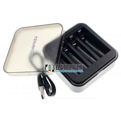 Tenavolts TS-C4 - зарядное устройство для литиевых Li-ion аккумуляторов АА и AAA 1.5V на 4 канала
