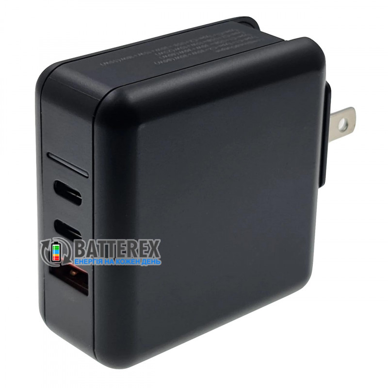 Cетевое USB зарядное устройство HQ-Tech 65W GaN Global Travel Charger на 3 порта USB со съёмными вилками с быстрым зарядом QC 3.0 и PD Cетевое USB зарядное устройство HQ-Tech 65W GaN Global Travel Charger на 3 порта USB со съёмными вилками с быстрым зарядом QC 3.0 и PD