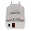 Быстрое USB зарядное устройство Vapcell QC3 на 2 выхода USB - быстрый заряд USB QuickCharge 3.0 и Type-C PD Быстрое USB зарядное устройство Vapcell QC3 на 2 выхода USB - быстрый заряд USB QuickCharge 3.0 и Type-C PD