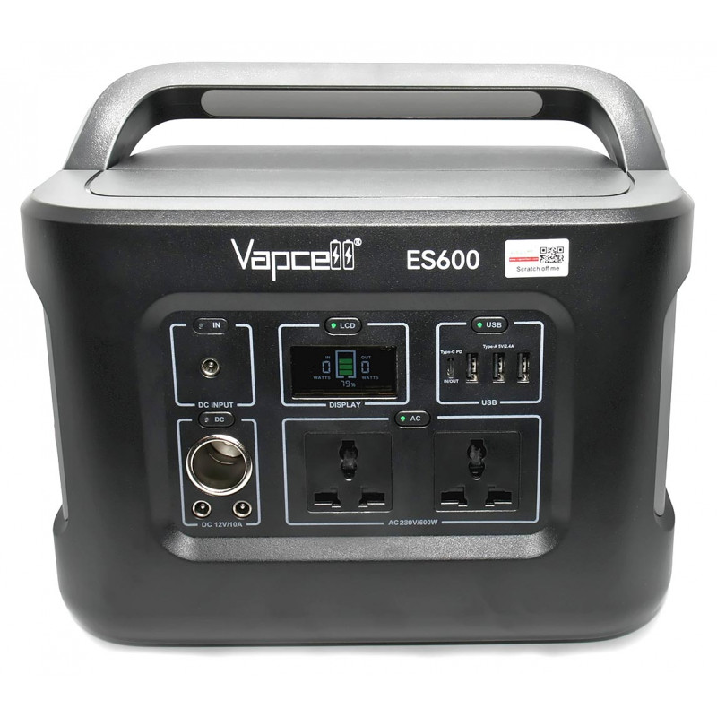 Зарядна станция Vapcell ES600 622Wh 600W 28800mAh