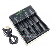 Vapcell Q4 - зарядное устройство на 4 аккумулятора Li-ion (18650, 21700, 26650, 14500, CR123A) Vapcell Q4 - зарядное устройство на 4 аккумулятора Li-ion (18650, 21700, 26650, 14500, CR123A)