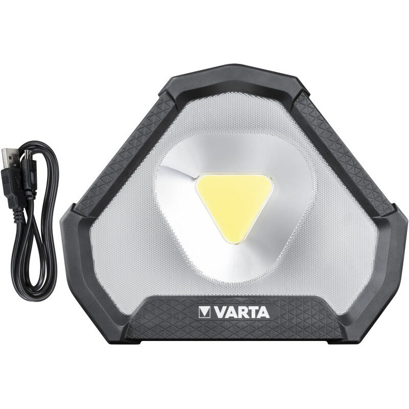 Фонарь-прожектор Varta Work Flex Stadium Light 18647 с зарядкой от USB и встроенной батареей 5200mah Фонарь-прожектор Varta Work Flex Stadium Light 18647 с зарядкой от USB и встроенной батареей 5200mah