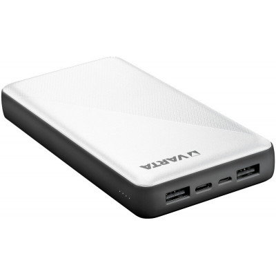 Повербанк VARTA Energy 20000mAh 15W на 2 порта USB 5V 3A с портами micro-USB и Type-C для подзарядки
