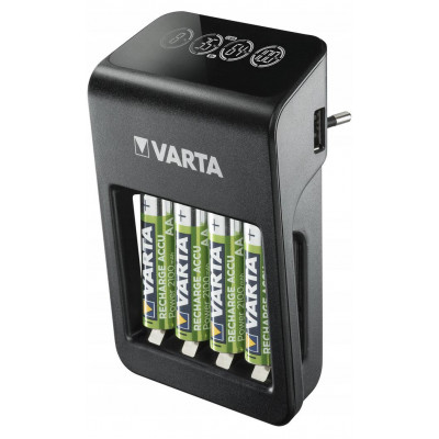 VARTA LCD Plug Charger Plus + 4 AA Varta 2100mah - фирменный набор зарядное устрайство + 4 аккумулятора АА VARTA LCD Plug Charger Plus + 4 AA Varta 2100mah - фирменный набор зарядное устрайство + 4 аккумулятора АА