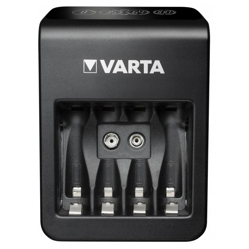 Фирменный комплект зарядное устройство Varta LCD Plug Charger Plus + 4 аккумулятора AA Varta 2100mah
