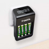 Фирменный комплект зарядное устройство Varta LCD Plug Charger Plus + 4 аккумулятора AA Varta 2100mah