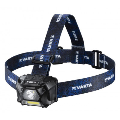 Varta Work Flex Motion Sensor H20 LED - сенсорный налобный фонарь 150 люмен (2 источника света, питание от 3х ААА)
