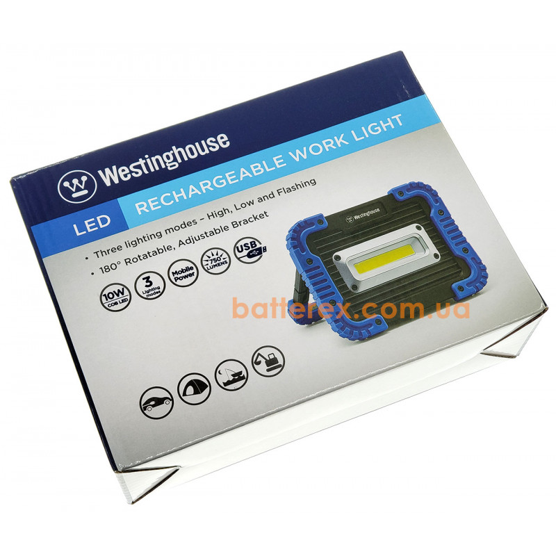 Яскравий ліхтар Westinghouse WF57 для роботи та відпочинку із вбудованою батареєю 4400mAh та функцією Повербанк Яскравий ліхтар Westinghouse WF57 для роботи та відпочинку із вбудованою батареєю 4400mAh та функцією Повербанк