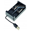 Зарядное устройство Westinghouse WBC-006-CB на 2 аккумулятора Li-Ion со встроенным USB-кабелем