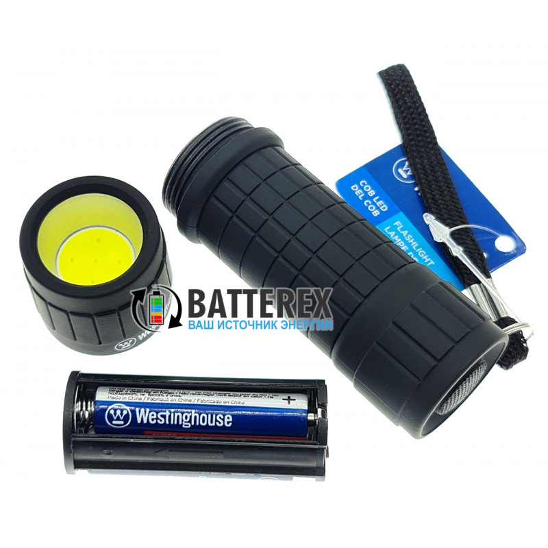 Карманный фонарик Westinghouse WF87 3W COD LED чёрный + 3 батарейки ААА Карманный фонарик Westinghouse WF87 3W COD LED чёрный + 3 батарейки ААА