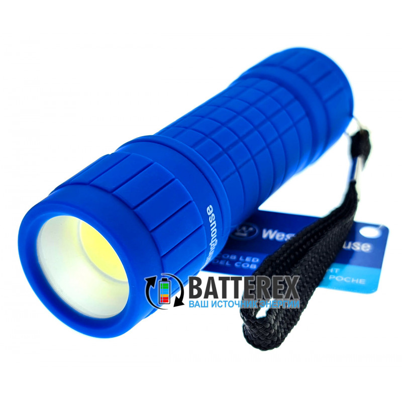 Карманный фонарик Westinghouse WF87 3W COD LED синий + 3 батарейки ААА