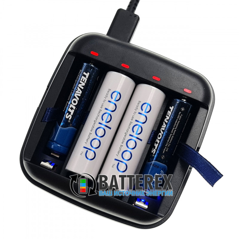 XTAR BC4 зарядное устройство для аккумуляторов Li-ion 1.5V и NiMH 1.2V типоразмеров АА/AAA