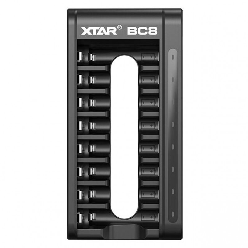 XTAR BC8 зарядное устройство на 8 аккумуляторов Li-ion 1.5V и NiMH 1.2V типоразмеров АА и AAA XTAR BC8 зарядное устройство на 8 аккумуляторов Li-ion 1.5V и NiMH 1.2V типоразмеров АА и AAA