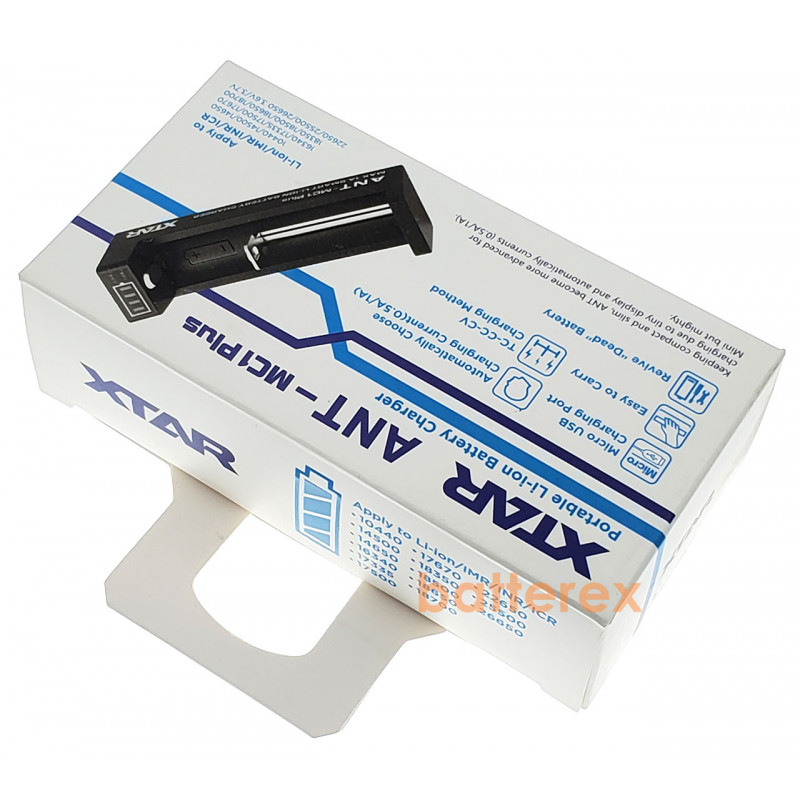 Быстрое зарядное устройство XTAR MC1 ANT Plus для Li-Ion аккумуляторов (1А) Быстрое зарядное устройство XTAR MC1 ANT Plus для Li-Ion аккумуляторов (1А)