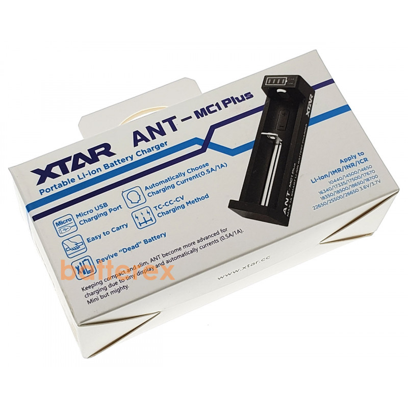 Быстрое зарядное устройство XTAR MC1 ANT Plus для Li-Ion аккумуляторов (1А) Быстрое зарядное устройство XTAR MC1 ANT Plus для Li-Ion аккумуляторов (1А)