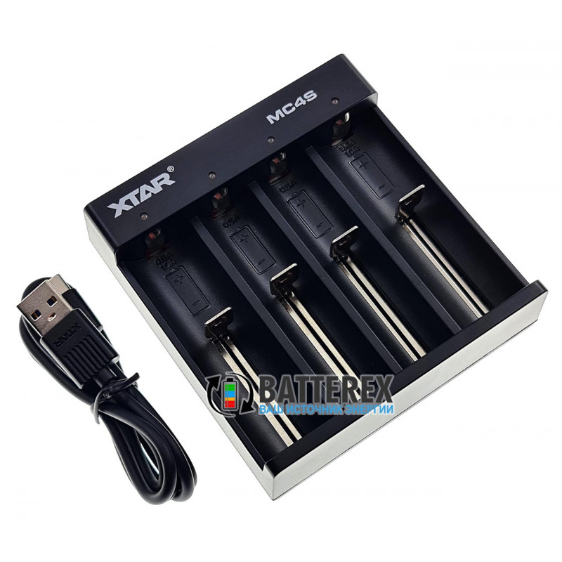 Зарядное устройство XTAR MC4S на 4 аккумулятора NiMH/Li-Ion