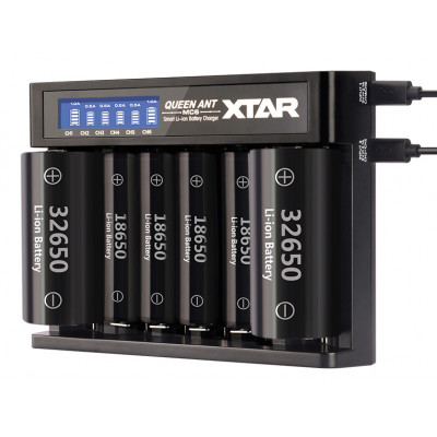 XTAR MC6 QUEEN ANT - 6-канальная зарядка для Li-Ion аккумуляторов 18650, 14500, 16340 и др. XTAR MC6 QUEEN ANT - 6-канальная зарядка для Li-Ion аккумуляторов 18650, 14500, 16340 и др.