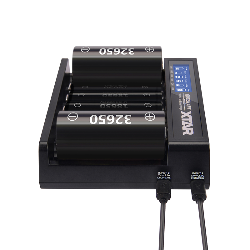 XTAR MC6 QUEEN ANT - 6-канальная зарядка для Li-Ion аккумуляторов 18650, 14500, 16340 и др.