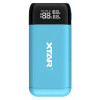 XTAR PB2S Blue - повербанк на 2 аккумулятора 18650/20700/21700 с функцией быстрого заряда QuickCharge