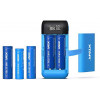 XTAR PB2S Blue - повербанк на 2 аккумулятора 18650/20700/21700 с функцией быстрого заряда QuickCharge XTAR PB2S Blue - повербанк на 2 аккумулятора 18650/20700/21700 с функцией быстрого заряда QuickCharge
