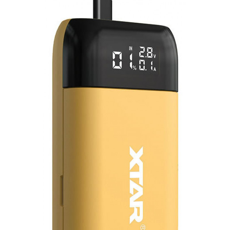 XTAR PB2S Yellow - повербанк на 2 аккумулятора 18650/20700/21700 с функцией быстрого заряда QuickCharge XTAR PB2S Yellow - повербанк на 2 аккумулятора 18650/20700/21700 с функцией быстрого заряда QuickCharge
