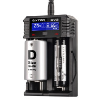 XTAR SV2 Rocket - быстрая зарядка для Li-Ion/Ni-MH/Ni-Cd аккумуляторов с током заряда до 2А