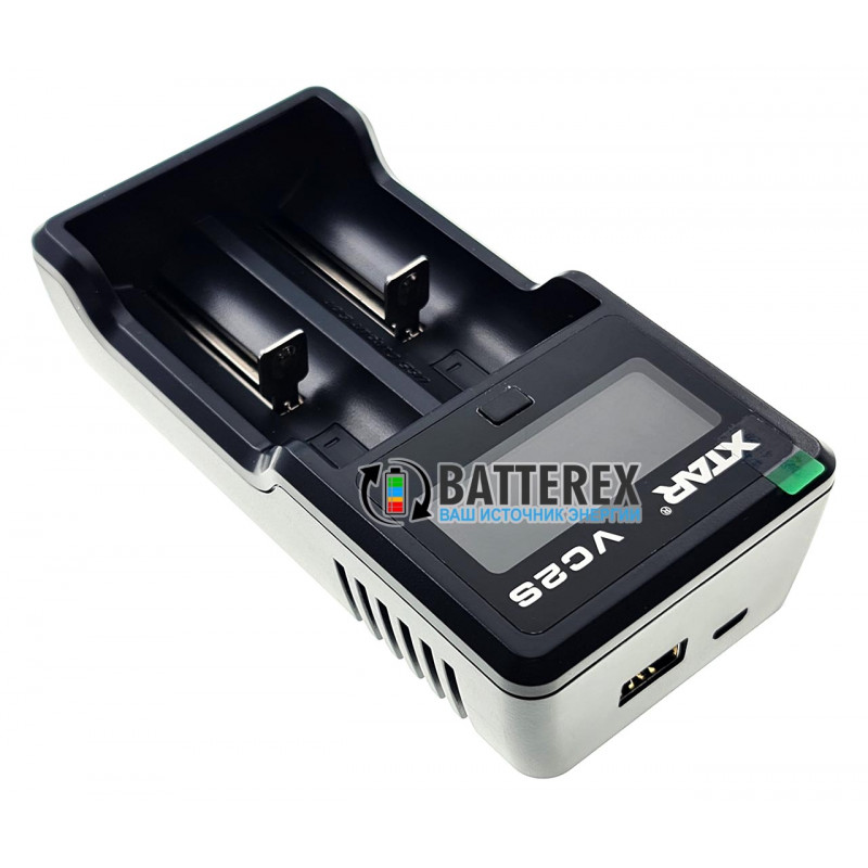 XTAR VC2S - интеллектуальная 2х-канальная зарядка для аккумуляторов Li-Ion и NiMH XTAR VC2S - интеллектуальная 2х-канальная зарядка для аккумуляторов Li-Ion и NiMH