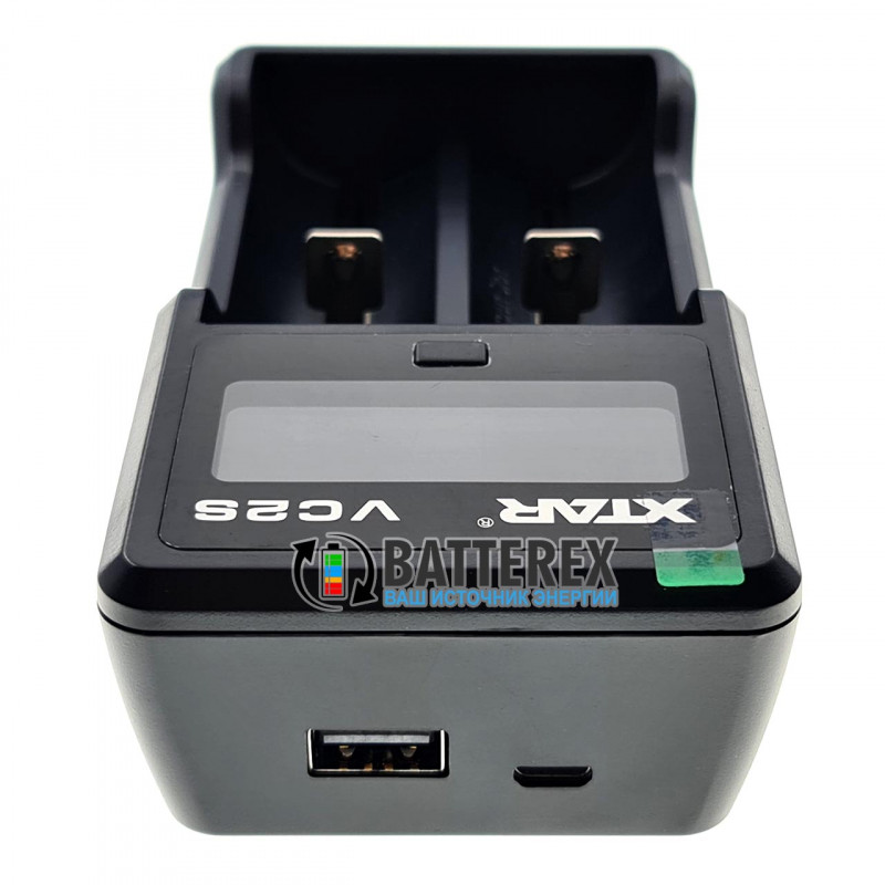 XTAR VC2S - интеллектуальная 2х-канальная зарядка для аккумуляторов Li-Ion и NiMH XTAR VC2S - интеллектуальная 2х-канальная зарядка для аккумуляторов Li-Ion и NiMH