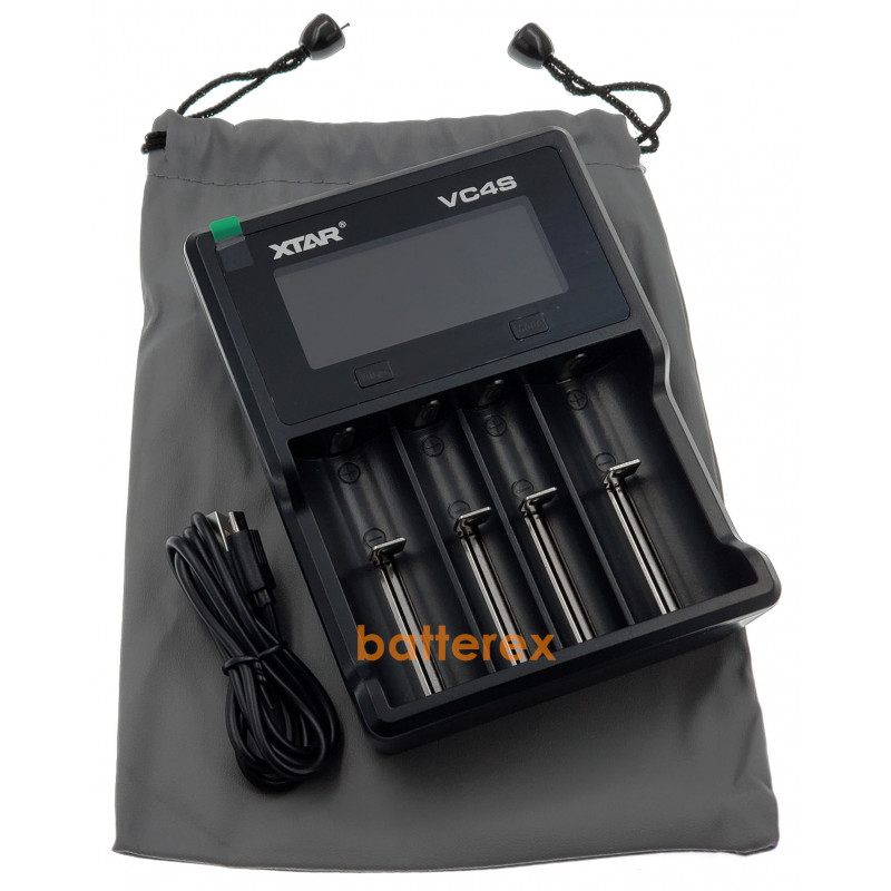 XTAR VC4S - интеллектуальная зарядка с разрядом для аккумуляторов Li-Ion/Ni-MH XTAR VC4S - интеллектуальная зарядка с разрядом для аккумуляторов Li-Ion/Ni-MH