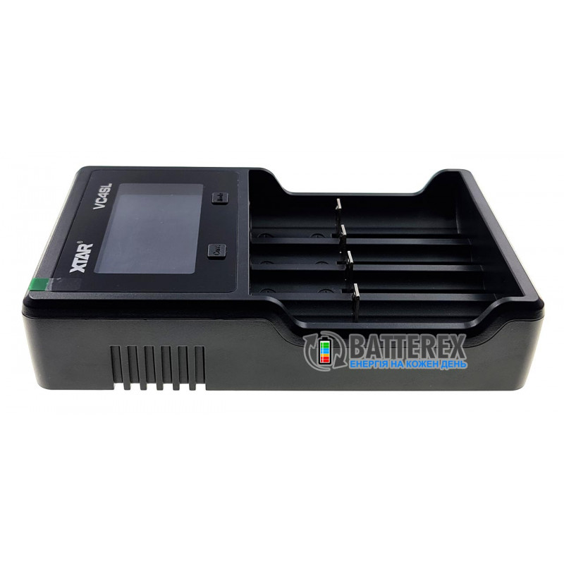 XTAR VC4SL - интеллектуальная зарядка с разрядом для аккумуляторов Li-Ion/Ni-MH с поддержкой длинных аккумуляторов 21700 с защитой