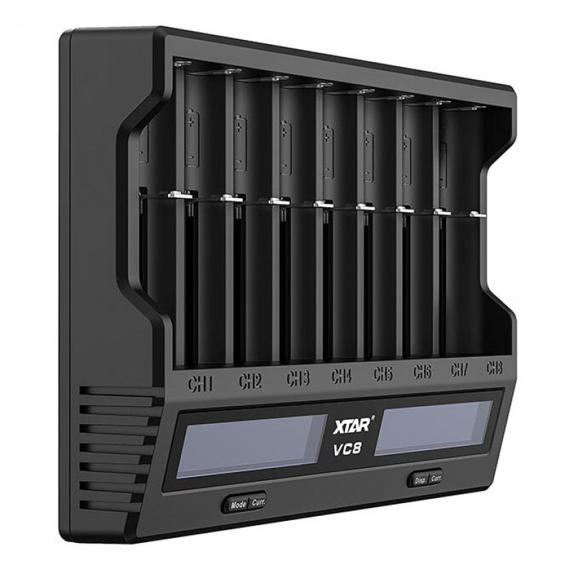 XTAR VC8 - интеллектуальная 8-канальная зарядка для аккумуляторов Li-ion и NiMH XTAR VC8 - интеллектуальная 8-канальная зарядка для аккумуляторов Li-ion и NiMH