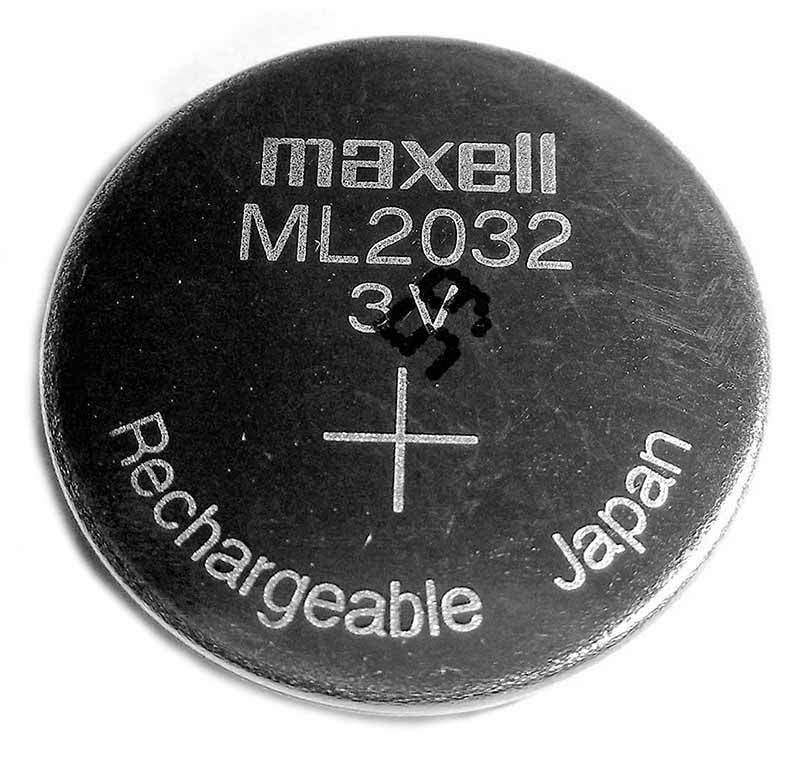 Аккумулятор дисковый литиевый ML2032 Maxell 3V 65mAh