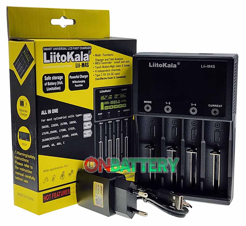 LiitoKala Lii-M4S + USB Liitokala 5V 2A LiitoKala Lii-M4S + USB Liitokala 5V 2A